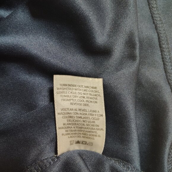 Wonder Nation Navy blue floral mesh embroidered dress with long sleeves (M 7-8) - Picture 6 of 11